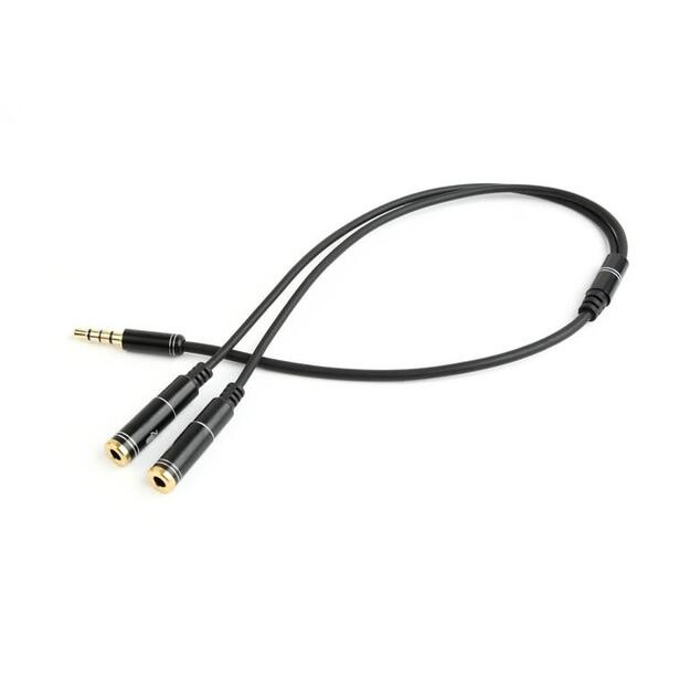 Audio adapteris 3.5MM 4-PIN TO/3.5MM S+MIC CCA-417M GEMBIRD