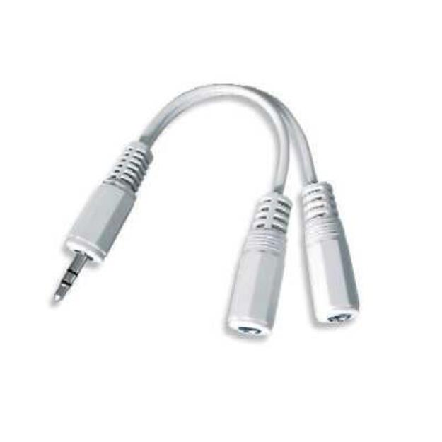 Audio adapteris SPLITTER 3.5MM/10CM WHT CCA-415-0.1M GEMBIRD