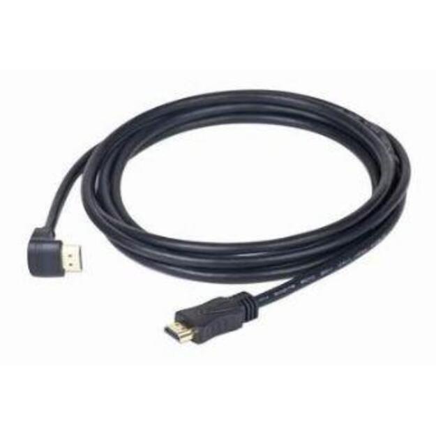 Vaizdo kabelis HDMI-HDMI 3M V2.0 90DEG./CC-HDMI490-10 GEMBIRD