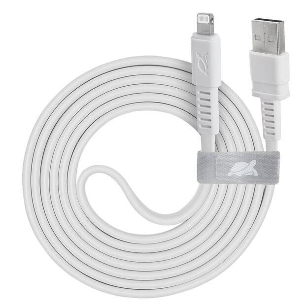 CABLE USB-A TO LIGHTNING 1.2M/WHITE PS6008 RIVACASE