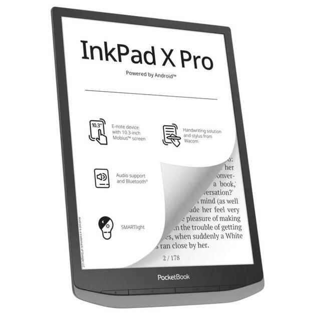 E-Reader|POCKETBOOK|InkPad X Pro|10.3 |1872x1404|1xUSB-C|Wireless LAN|Bluetooth|Grey|PB1040D-M-WW