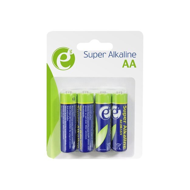 Elementai GEMBIRD EG-BA-AA4-01 Energenie Alkaline LR6 AA batteries, 4-pack, blister