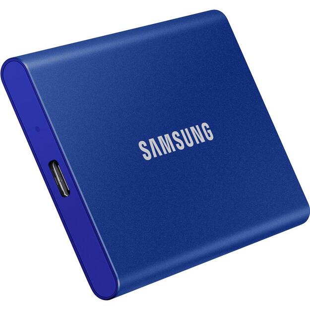 Išorinis kietasis diskas SSD |SAMSUNG|T7|1TB|USB 3.2|Write 1000 MBytes/sec|Read 1050 MBytes/sec|MU-PC1T0H/WW