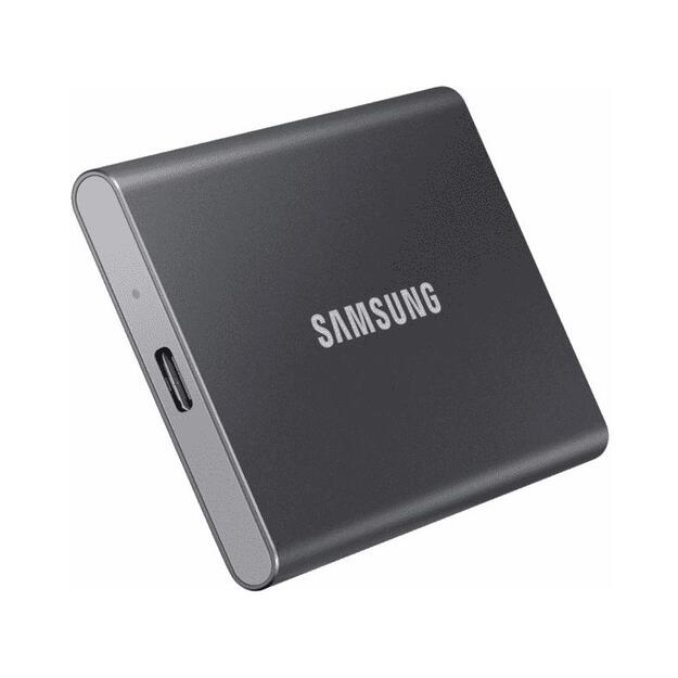 Išorinis kietasis diskas SSD |SAMSUNG|T7|500GB|USB 3.2|Write 1000 MBytes/sec|Read 1050 MBytes/sec|MU-PC500T/WW