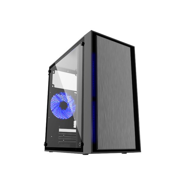 GEMBIRD CCC-FORNAX-960B Gaming design PC case 3 x 12cm fans blue