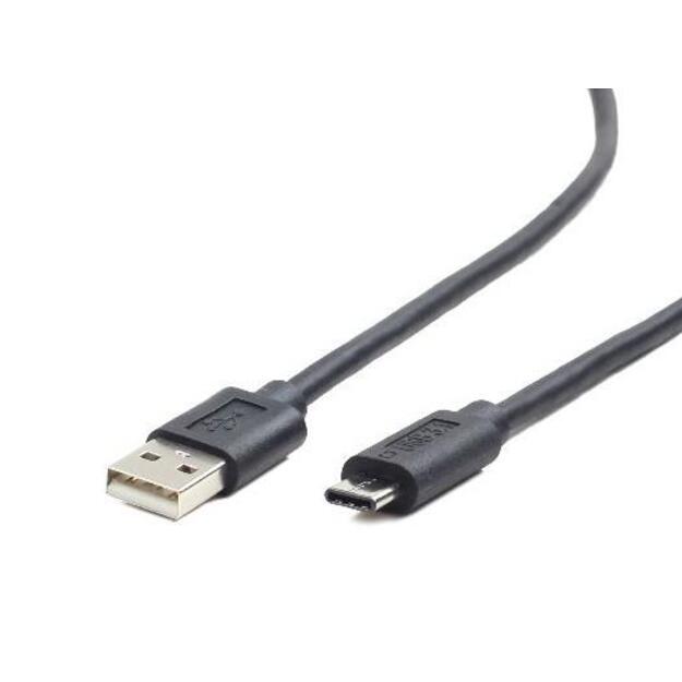 GEMBIRD CCP-USB2-AMCM-1M Gembird USB 2.0 cable to type-C (AM/CM), 1m, black