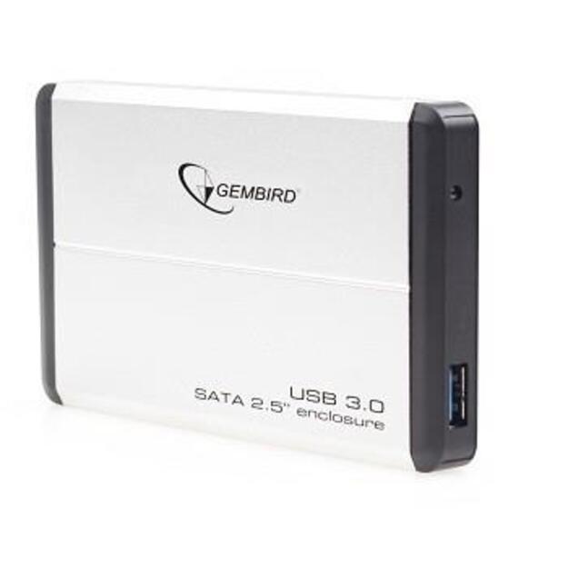 GEMBIRD EE2-U3S-2-S HDD/SSD enclosure Gembird for 2.5 SATA - USB 3.0, Aluminium, Silver