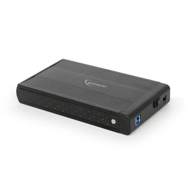 GEMBIRD EE3-U3S-3 HDD external enclosure Gembird for 3.5 SATA - USB 3.0, Aluminium, Black