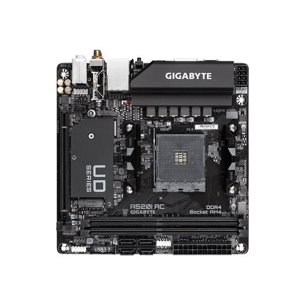 GIGABYTE A520I AC Socket AM4 AMD A520 DDR4 Micro ITX