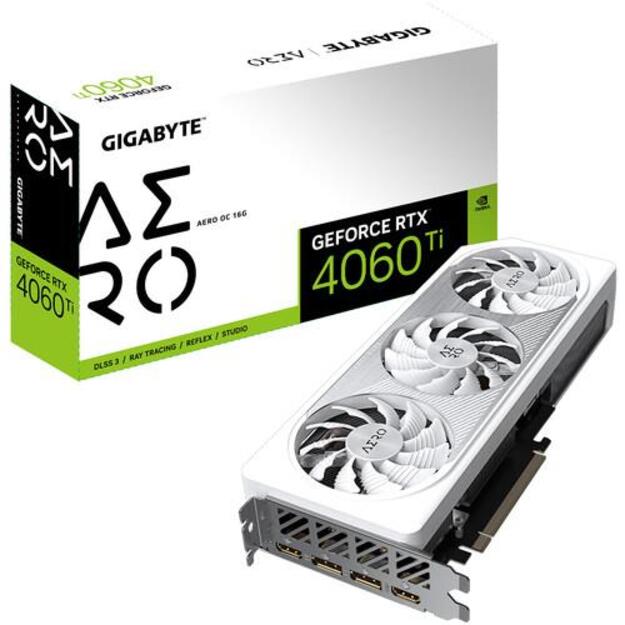 GIGABYTE GeForce RTX 4060 Ti AERO OC 16GB GDDR6 1xHDMI 3xDP