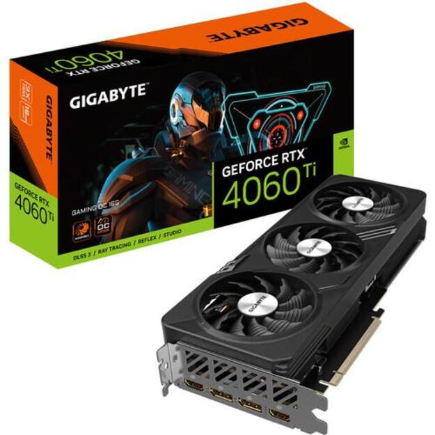 GIGABYTE GeForce RTX 4060 Ti GAMING OC 16GB GDDR6 1xHDMI 3xDP