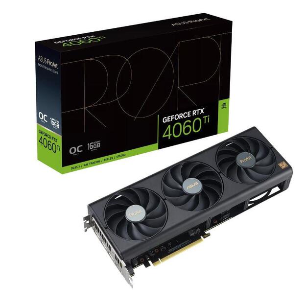 Graphics Card|ASUS|NVIDIA GeForce RTX 4060 Ti|16 GB|GDDR6|128 bit|PCIE 4.0 16x|1xHDMI|3xDisplayPort|PROART-RTX4060TI-O16G