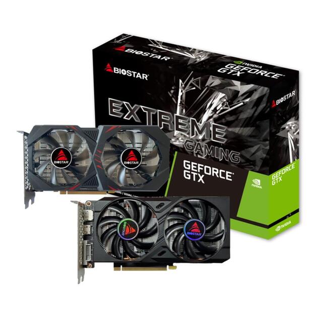 Graphics Card|BIOSTAR|NVIDIA GeForce GTX 1660 TI|6 GB|GDDR6|192 bit|PCIE 3.0 16x|GPU 1500 MHz|Dual Slot Fansink|1xDVI-D|1xHDMI|1xDisplayPort|VN1666TF69