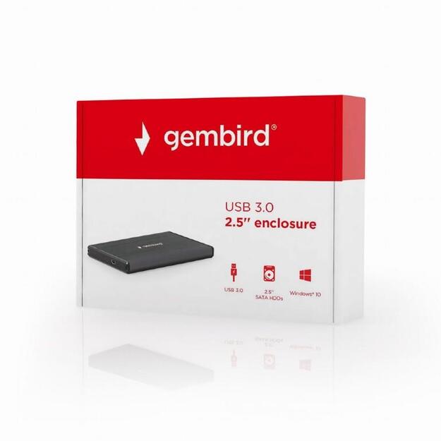 HDD CASE EXT. USB3 2.5 /BLACK EE2-U3S-3 GEMBIRD