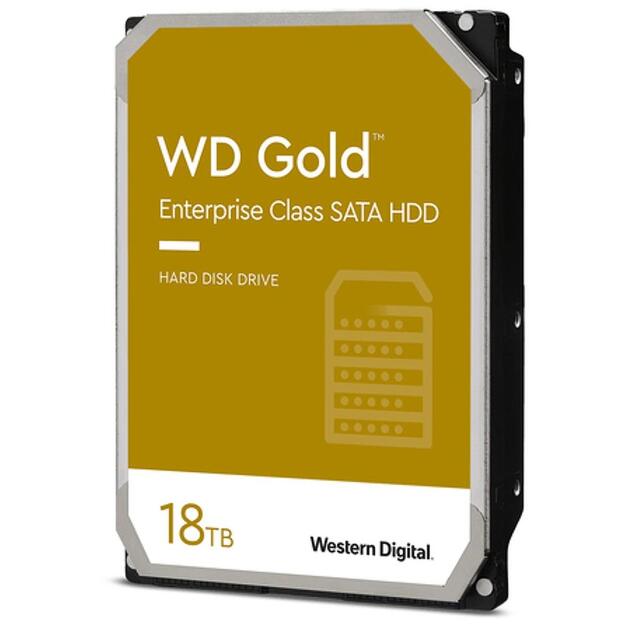 HDD|WESTERN DIGITAL|Gold|18TB|SATA 3.0|256 MB|7200 rpm|3,5 |WD181KRYZ