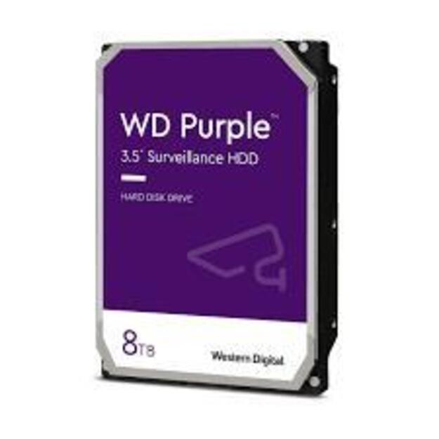 HDD|WESTERN DIGITAL|Purple|8TB|SATA 3.0|256 MB|5640 rpm|3,5 |WD85PURZ