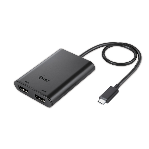 I-TEC USB C to Dual HDMI Port VideoAdapter 2x HDMI Port 4K Ultra HD compatible with Thunderbolt 3