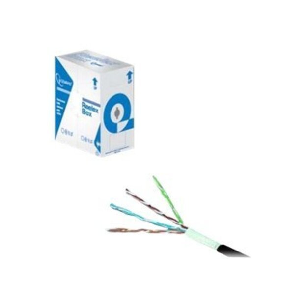 Instaliacinis tinklo kabelis GEMBIRD FPC-5004E FTP stranded cable, cat. 5e, 305m, gray