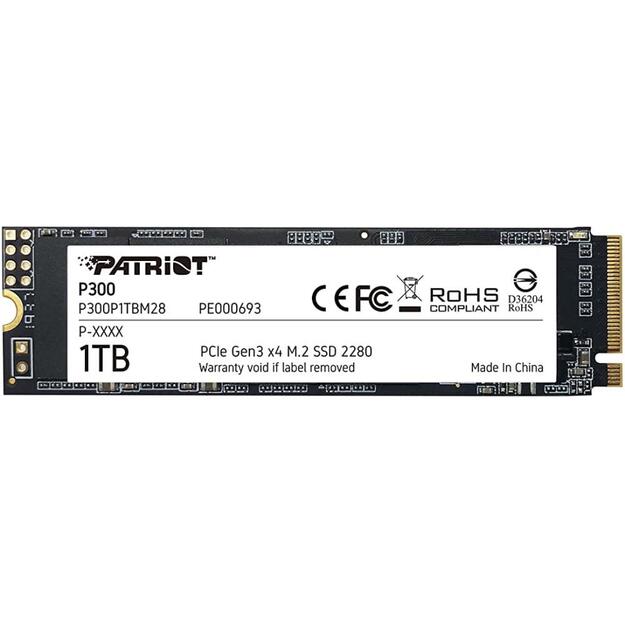 Kietasis diskas (SSD) vidinis PATRIOT P300 1TB M2 2280 PCIe