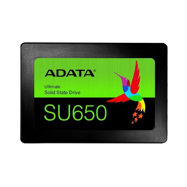 Kietasis diskas (SSD) vidinis SSD|ADATA|SU650|512GB|SATA 3.0|Write speed 450 MBytes/sec|Read speed 520 MBytes/sec|2,5 |TBW 140 TB|MTBF 2000000 hours|ASU650SS-512GT-R