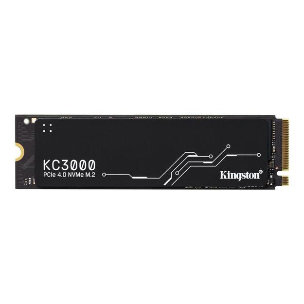 Kietasis diskas (SSD) vidinis SSD|KINGSTON|KC3000|512GB|M.2|NVMe|3D TLC|Write speed 3900 MBytes/sec|Read speed 7000 MBytes/sec|TBW 400 TB|MTBF 1800000 hours|SKC3000S/512G