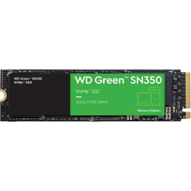 Kietasis diskas (SSD) vidinis SSD|WESTERN DIGITAL|Green|1TB|M.2|PCIE|NVMe|QLC|Write speed 2500 MBytes/sec|Read speed 3200 MBytes/sec|WDS100T3G0C