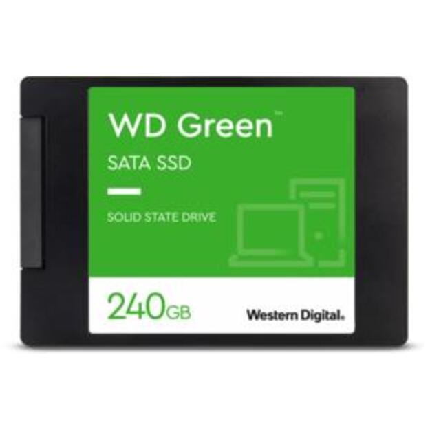 SSD|WESTERN DIGITAL|Green|240GB|SATA 3.0|SLC|Read speed 545 MBytes/sec|2,5 |MTBF 1000000 hours|WDS240G3G0A