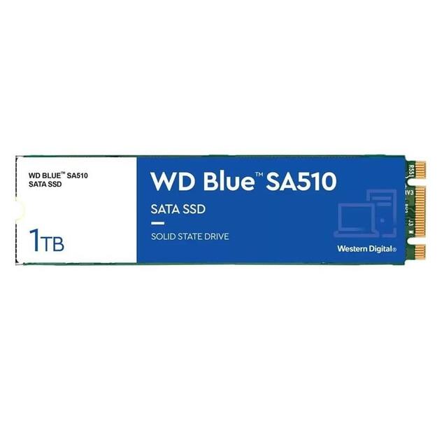 SSD|WESTERN DIGITAL|SA510|1TB|M.2|SATA 3.0|Write speed 520 MBytes/sec|Read speed 560 MBytes/sec|2.38mm|TBW 400 TB|MTBF 1750000 hours|WDS100T3B0B