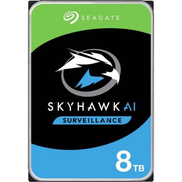 Kietasis diskas vidinis HDD|SEAGATE|SkyHawk|8TB|SATA 3.0|256 MB|7200 rpm|3,5 |ST8000VE001