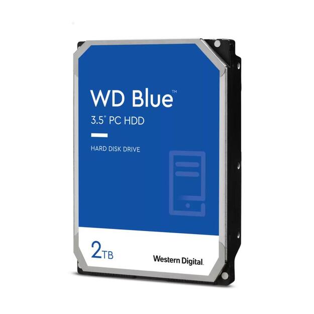 Kietasis diskas vidinis WD Blue 2TB SATA 6Gb/s HDD internal 3.5inch serial ATA 256MB cache 7200 RPM RoHS compliant Bulk