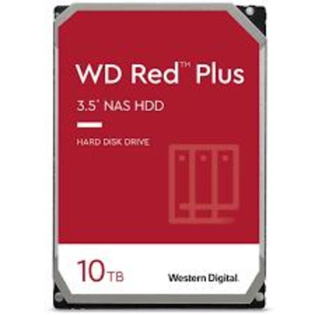 Kietasis diskas vidinis WD Red Plus 10TB SATA 6Gb/s 3.5inch 256MB cache 72200Rpm Internal HDD Bulk