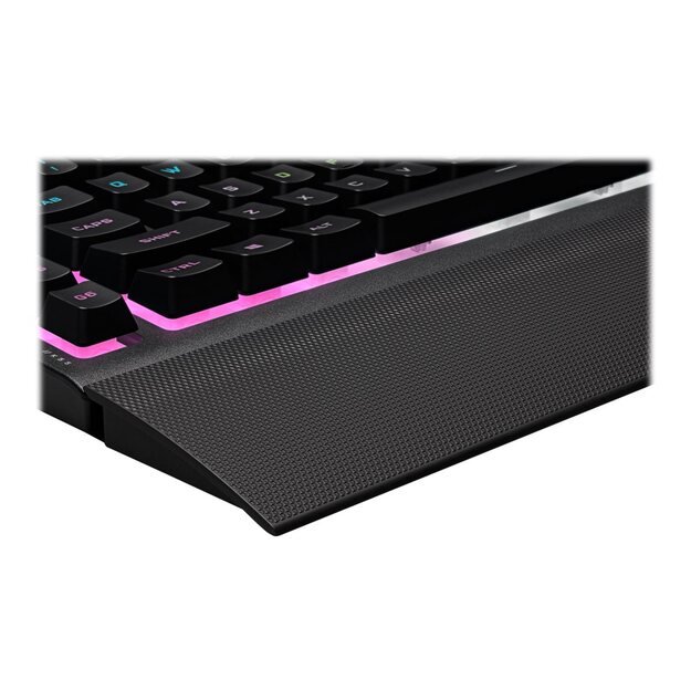 Klaviatūra laidinė CORSAIR K55 RGB PRO XT Gaming RGB Rubberdome