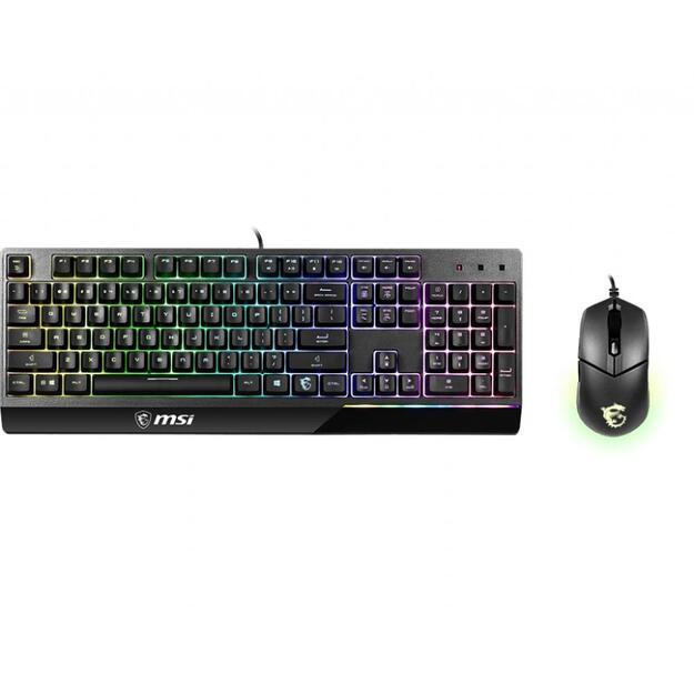 Klaviatūra + pelė komplektas KEYBOARD +MOUSE/VIGOR GK30 COMBO US MSI