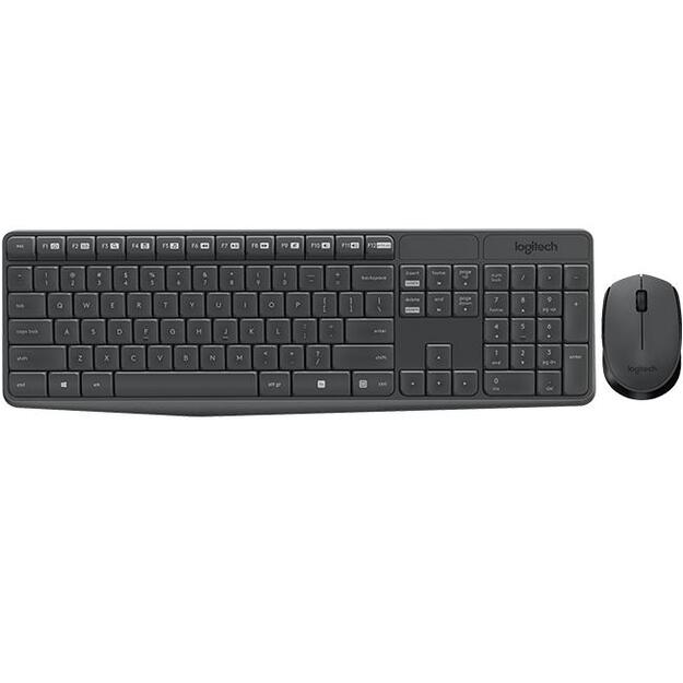 Klaviatūra + pelė komplektas KEYBOARD WRL COMBO MK235 ENG/DESKTOP 920-007931 LOGITECH