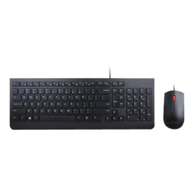 Klaviatūra + pelė komplektas LENOVO Essential Wired Combo Keyboard & Mouse Lithuanian 494