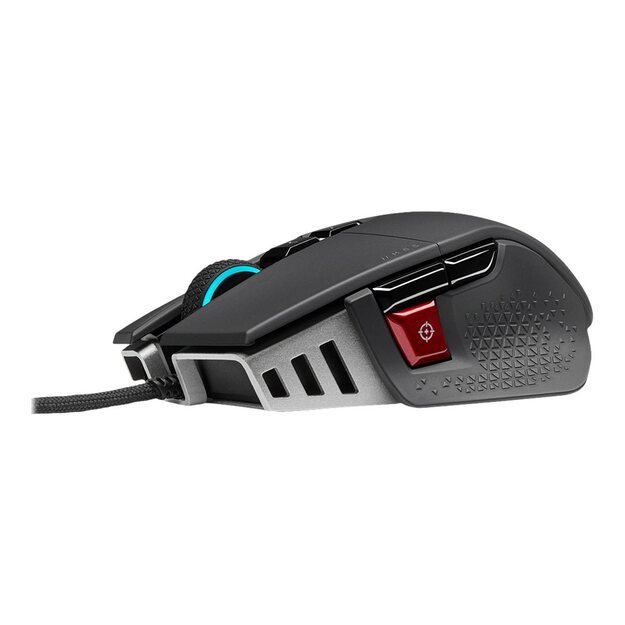 Kompiuterinė pelė belaidė CORSAIR M65 RGB ULTRA Gaming Mouse Backlit RGB LED Optical Silver ALU Black