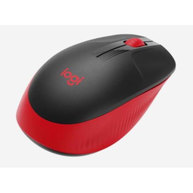 Kompiuterinė pelė belaidė LOGITECH M190 Full-size - RED - EMEA