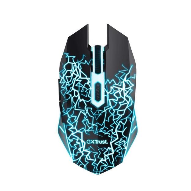 Kompiuterinė pelė belaidė MOUSE USB OPTICAL WRL GAMING/W/LIGHT 24750 TRUST