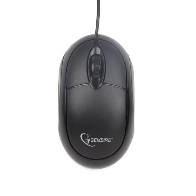 Kompiuterinė pelė laidinė GEMBIRD MUS-U-01 Gembird Optical mouse 1000 DPI, USB, black