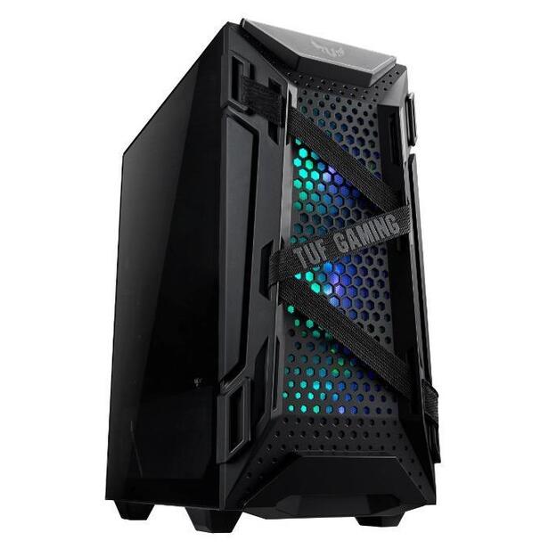 Kompiuterio korpusas |ASUS|TUF Gaming GT301|MidiTower|Not included|ATX|MicroATX|MiniITX|Colour Black|GT301TUFGAMINGCASE