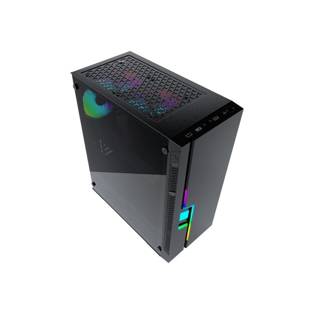 Kompiuterio korpusas GEMBIRD computer case Fornax 2000 - RGB LED STRIP RGB REAR FAN with color adjustemnt