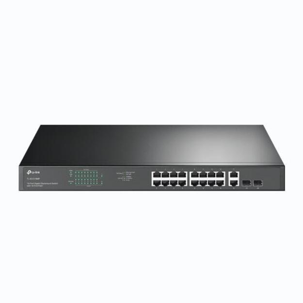 Komutatorius TP-LINK TL-SG1218MP Desktop Rack 16x10Base-T 100Base-TX 1000Base-T PoE+ ports 16 250W 