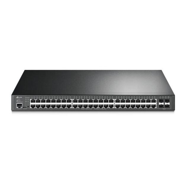 Komutatorius TP-LINK TL-SG3452P Type L2+ 48x10Base-T 100Base-TX  1000Base-T 4xSFP 1xRJ45 1 PoE+ ports 48 384W