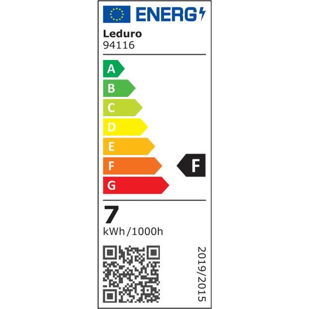 Lamp|LEDURO|Power consumption 7 Watts|Luminous flux 700 Lumen|220-240|Beam angle 60 degrees|94116