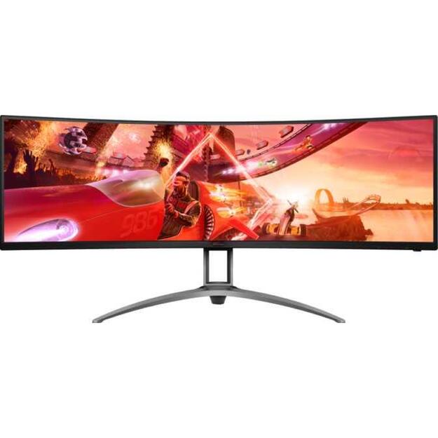 Monitorius |AOC|AG493QCX|48.8 |Gaming/Curved|Panel VA|3840x1080|32:9|144Hz|4 ms|Speakers|Swivel|Height adjustable|Tilt|Colour Black|AG493QCX