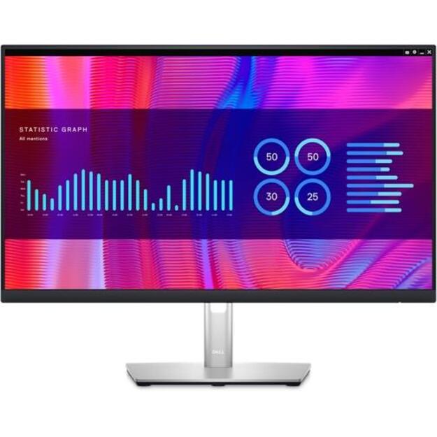 Monitorius verslui |DELL|P2423DE|23.8 |Business|Panel IPS|2560x1440|60Hz|Matte|8 ms|Swivel|Pivot|Height adjustable|Tilt|Colour Silver|210-BDDW