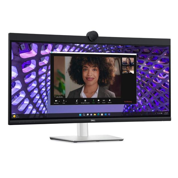 LCD Monitor|DELL|P3424WEB|34 |Curved/21 : 9|Panel IPS|3440x1440|21:9|60Hz|5 ms|Speakers|Camera 4MP|Swivel|Height adjustable|Tilt|210-BFOB
