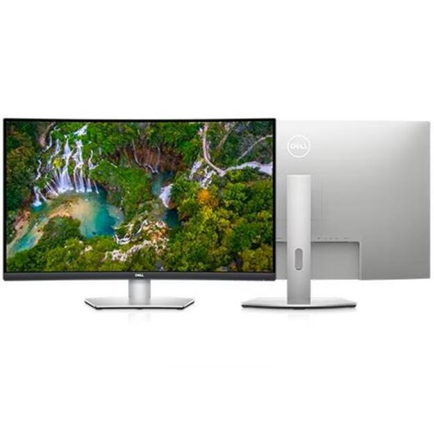 Monitorius LCD Monitor|DELL|S3221QSA|31.5 |Business/4K/Curved|Panel VA|3840x2160|16:9|60Hz|Matte|4 ms|Speakers|Height adjustable|Tilt|Colour Silver|210-BFVU