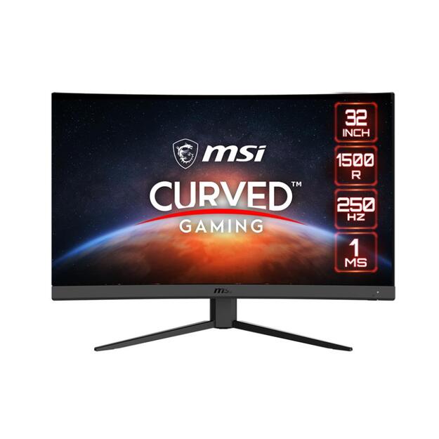 LCD Monitor|MSI|G32C4X|31.5 |Gaming/Curved|Panel VA|1920x1080|16:9|250Hz|Matte|1 ms|Tilt|Colour Black|G32C4X