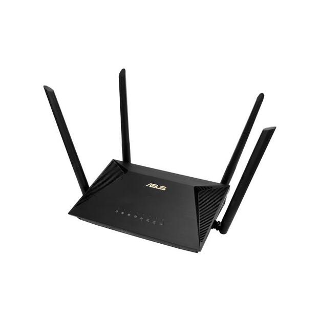 Maršrutizatorius |ASUS|1800 Mbps|Wi-Fi 6|USB|1 WAN|3x10/100/1000M|Number of antennas 4|RT-AX53U